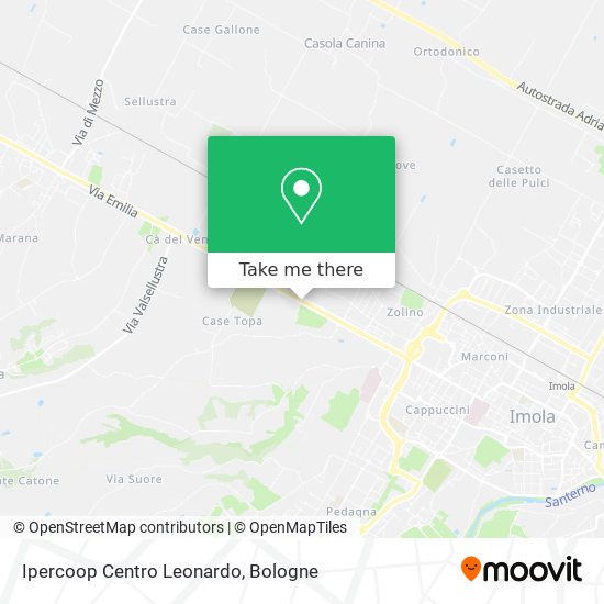 Ipercoop Centro Leonardo map