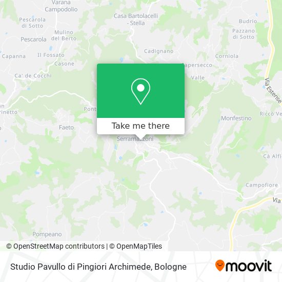 Studio Pavullo di Pingiori Archimede map