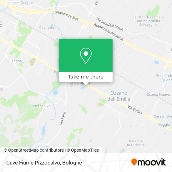 Cave Fiume Pizzocalvo map
