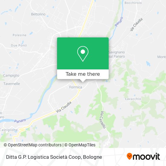 Ditta G.P. Logistica Società Coop map