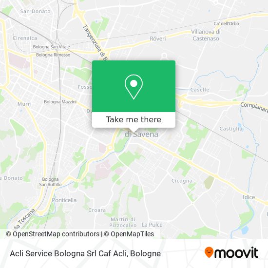 Acli Service Bologna Srl Caf Acli map