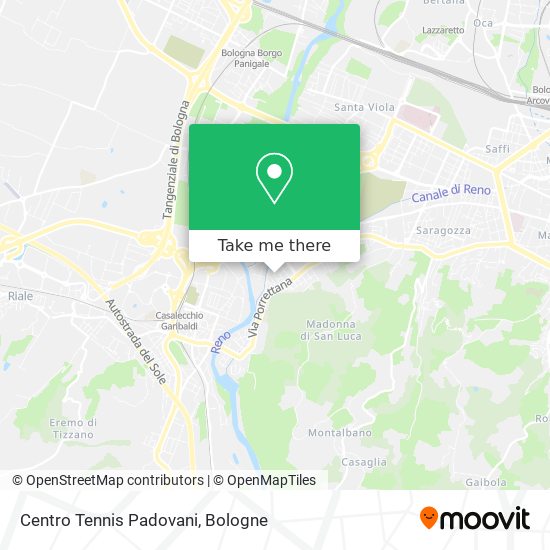 Centro Tennis Padovani map
