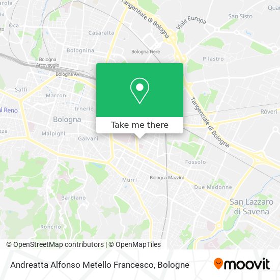 Andreatta Alfonso Metello Francesco map