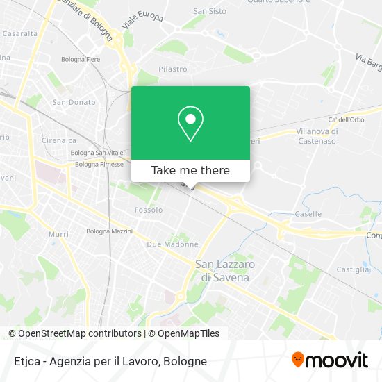 Etjca - Agenzia per il Lavoro map