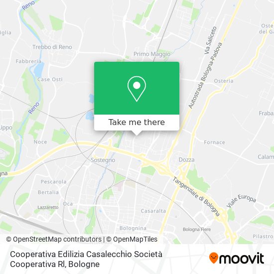 Cooperativa Edilizia Casalecchio Società Cooperativa Rl map