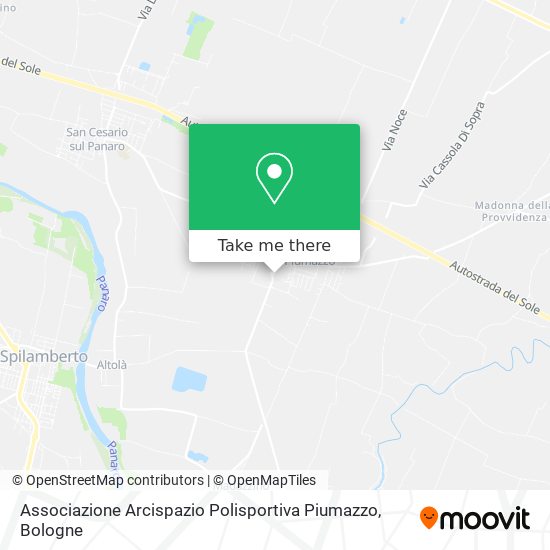 Associazione Arcispazio Polisportiva Piumazzo map
