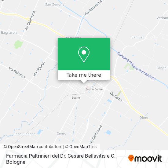 Farmacia Paltrinieri del Dr. Cesare Bellavitis e C. map