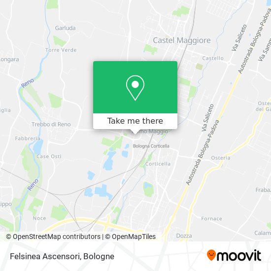 Felsinea Ascensori map