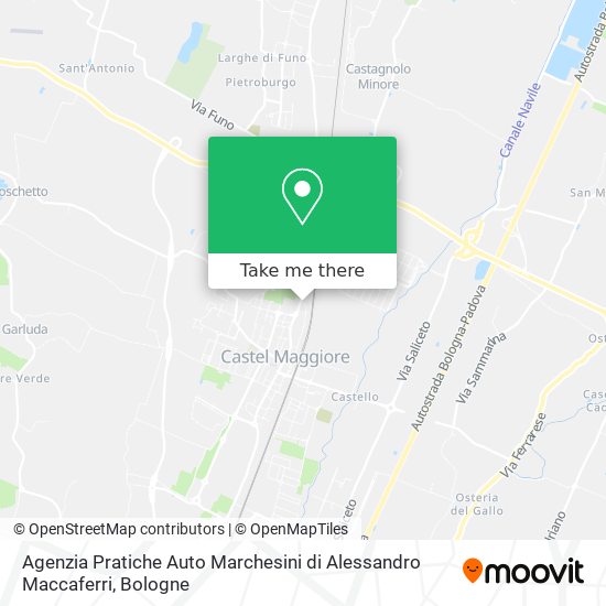 Agenzia Pratiche Auto Marchesini di Alessandro Maccaferri map