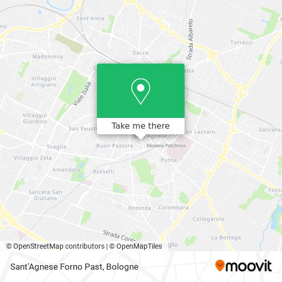 Sant'Agnese Forno Past map