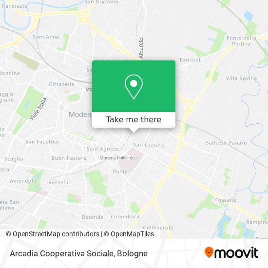 Arcadia Cooperativa Sociale map