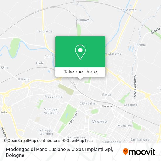 Modengas di Pano Luciano & C Sas Impianti Gpl map