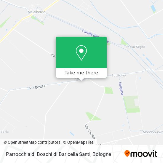 Parrocchia di Boschi di Baricella Santi map
