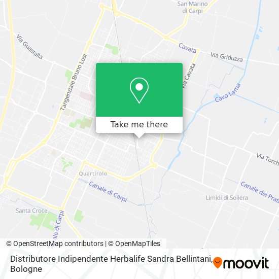 Distributore Indipendente Herbalife Sandra Bellintani map
