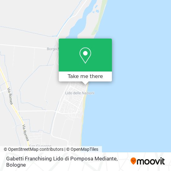 Gabetti Franchising Lido di Pomposa Mediante map