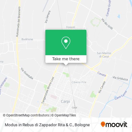 Modus in Rebus di Zappador Rita & C. map