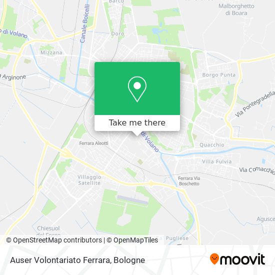 Auser Volontariato Ferrara map