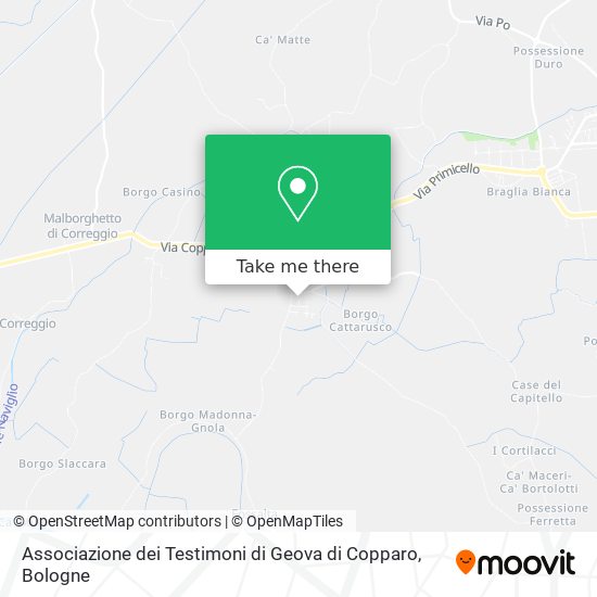 Associazione dei Testimoni di Geova di Copparo map