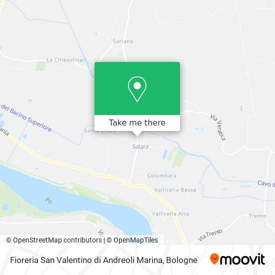 Fioreria San Valentino di Andreoli Marina map