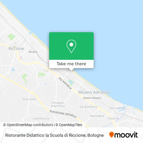 Ristorante Didattico la Scuola di Riccione map