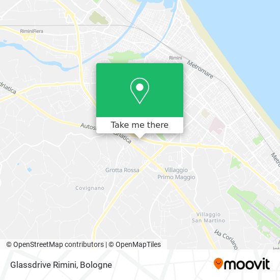 Glassdrive Rimini map