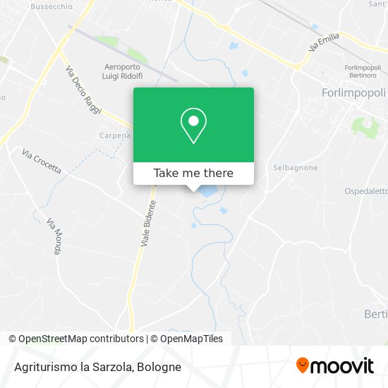 Agriturismo la Sarzola map