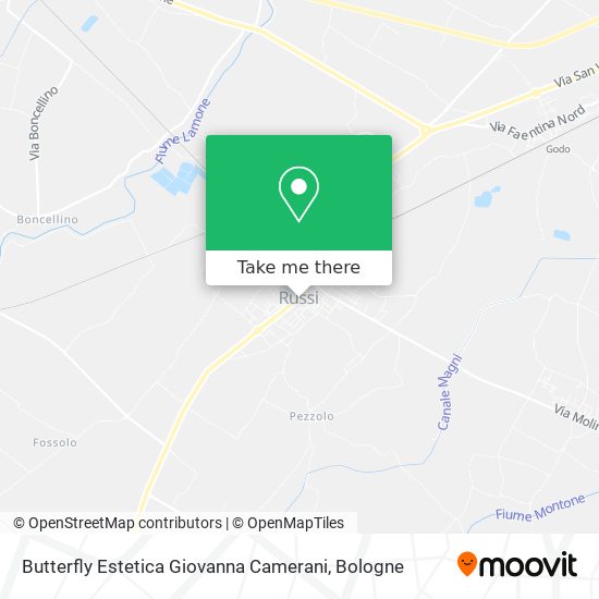 Butterfly Estetica Giovanna Camerani map