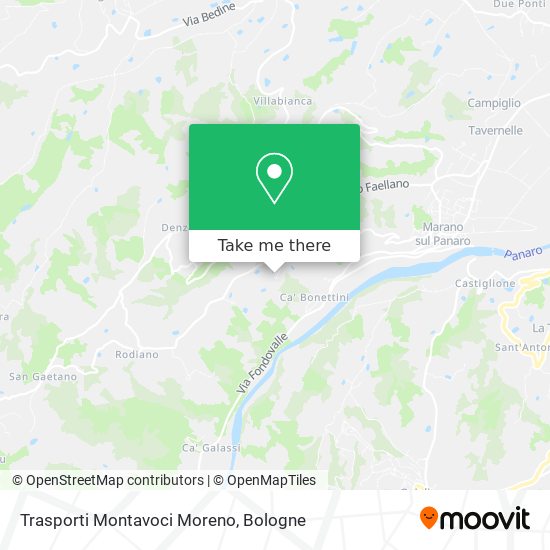 Trasporti Montavoci Moreno map