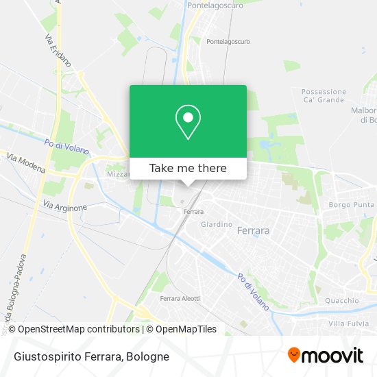 Giustospirito Ferrara map