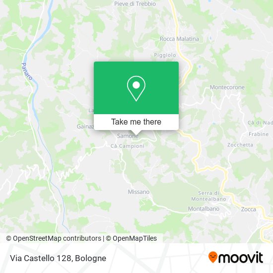 Via Castello  128 map