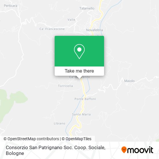 Consorzio San Patrignano Soc. Coop. Sociale map