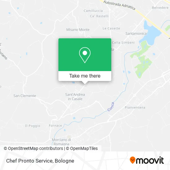 Chef Pronto Service map