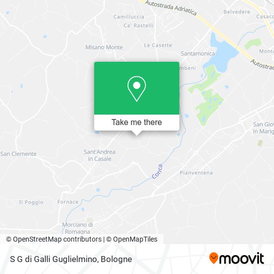 S G di Galli Guglielmino map