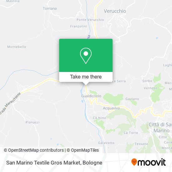 San Marino Textile Gros Market map