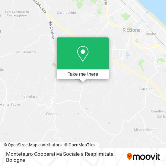 Montetauro Cooperativa Sociale a Resplimitata map