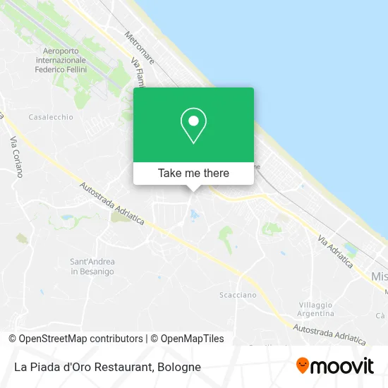 La Piada d'Oro Restaurant map