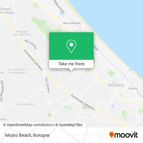 Mojito Beach map