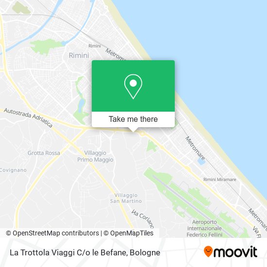 La Trottola Viaggi C / o le Befane map