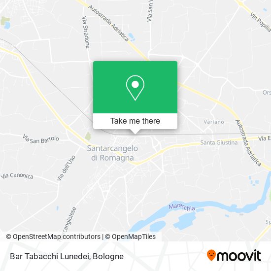 Bar Tabacchi Lunedei map