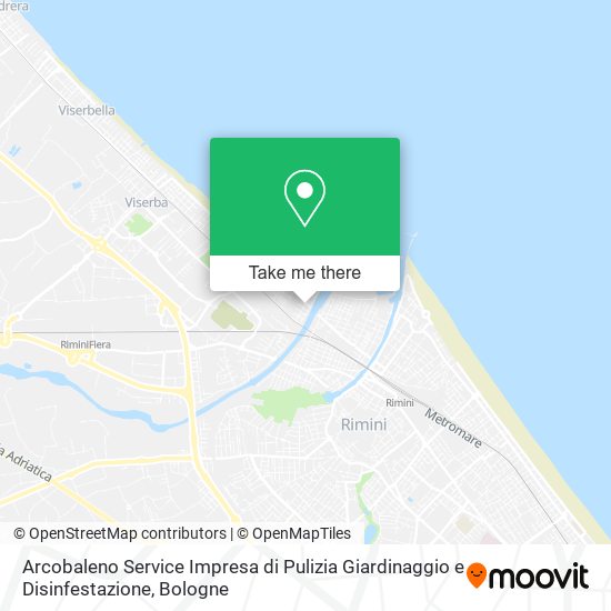 Arcobaleno Service Impresa di Pulizia Giardinaggio e Disinfestazione map