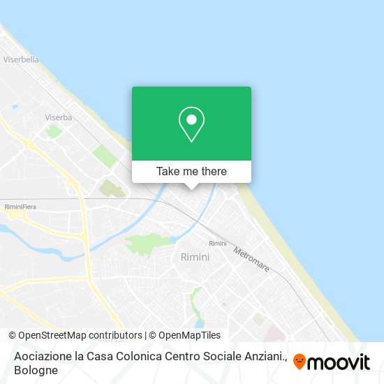 Aociazione la Casa Colonica Centro Sociale Anziani. map