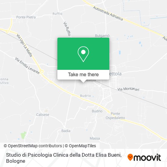 Studio di Psicologia Clinica della Dotta Elisa Bueni map