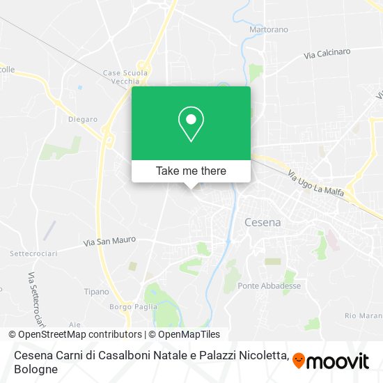 Cesena Carni di Casalboni Natale e Palazzi Nicoletta map