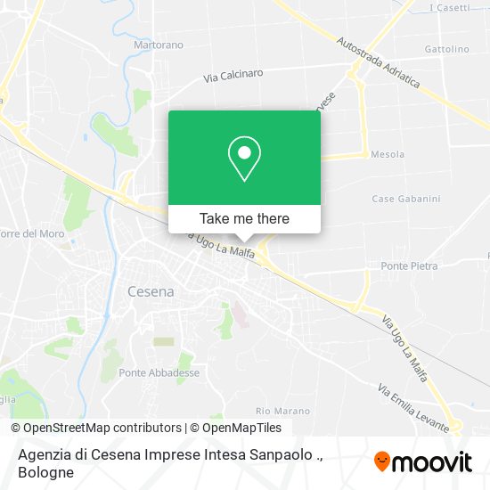 Agenzia di Cesena Imprese Intesa Sanpaolo . map