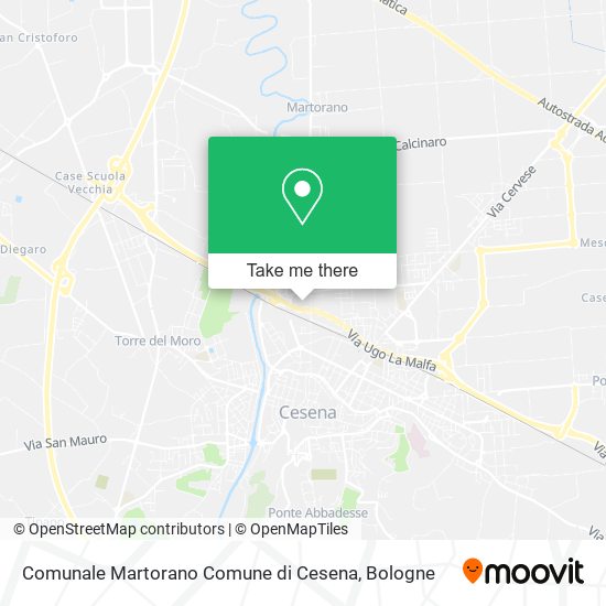 Comunale Martorano Comune di Cesena map