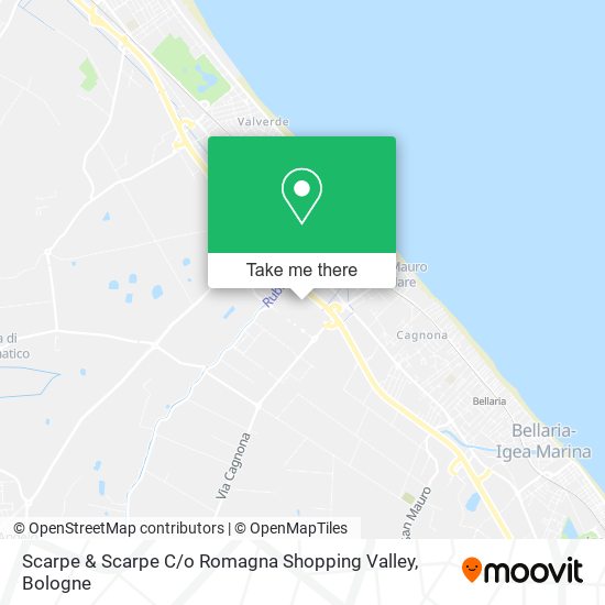 Scarpe & Scarpe C / o Romagna Shopping Valley map