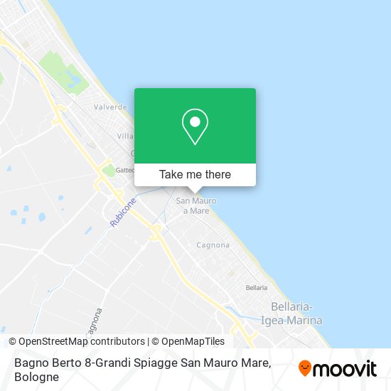 Bagno Berto 8-Grandi Spiagge San Mauro Mare map
