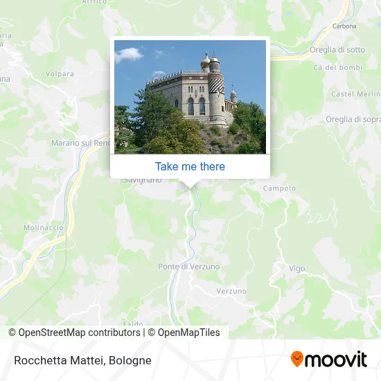 Rocchetta Mattei map
