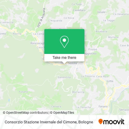 Consorzio Stazione Invernale del Cimone map