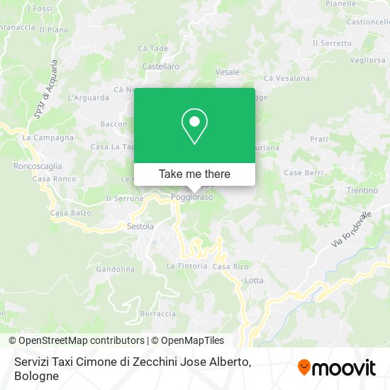 Servizi Taxi Cimone di Zecchini Jose Alberto map